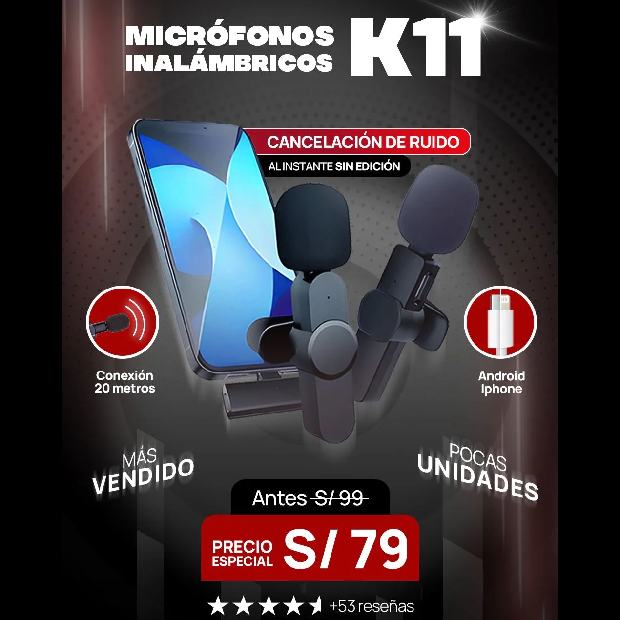 Microfono Inalambrico K11